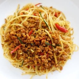 สปาเกตตี้คั่วกลิ้ง Plant Based