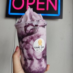 นมสดบลูเบอรี่ปั่น