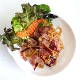 สปาเกตตี้เบค่อนพริกแห้ง