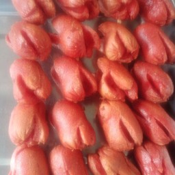 ใส่กรอกแดงเล็ก(ไก่) ทอด