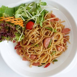 สปาเกตตี้แหนมพริกสด