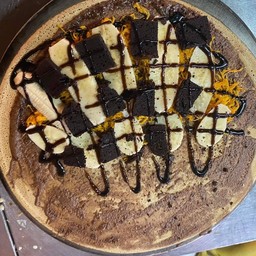 นูเทลล่า+กล้วย+ฝอยทอง+บราวนี่