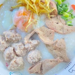โจ๊กหมู+ตับ+ใส้