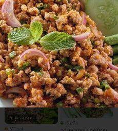ข้าวราดลาบหมู