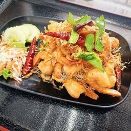 กุ้ง ทอดราดซอสมะขาม