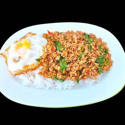 ข้่าวกระเพราหมูสับ