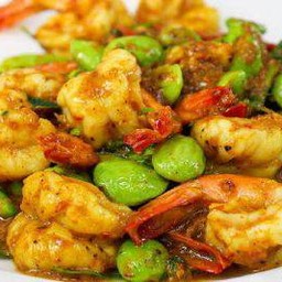 ผัดพริกแกงราดข้าว(พริกแกงใต้)