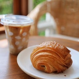 Iced Coffee + Pain Au Chocolat