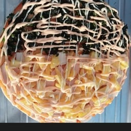 ฮาวาเอี้ยน+ผักโขมอบชีส(ถาดใหญ่8ชิ้น)