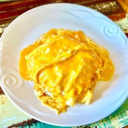 ข้าว - ไข่ข้น 2 ฟอง (พร้อมซอสมะเขือเทศ)