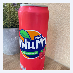 แฟนต้าสตรอเบอรี่ Fanta Strawberry 325ml.