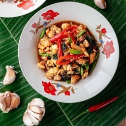 คั่วกะเพรากุ้ง