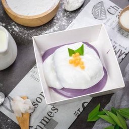 เค้กเผือก สังขยา ลาวามะพร้าวอ่อน