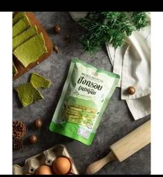 ปังกรอบเนยหนึบ รส ชาเขียว