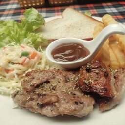 สเต็กไก่พริกไทยดำ