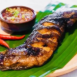 ปลาดุกย่างน้ำจิ้มแจ่วรสแซ่บ คอนโดพลัมสะพานใหม่