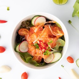 ยำปลาแซลมอน