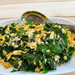 Stir fried Melinjo veggie with egg