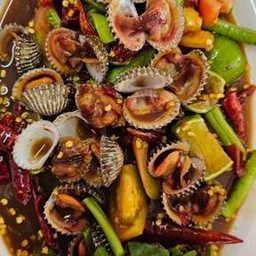 เหลาสายบัวหอยแครง (ปลาร้า)