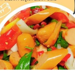 ยำใส้กรอก