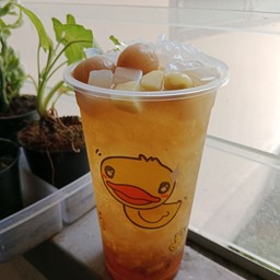 น้ำลำไย+วุ้นมะพร้าว