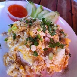 ข้าวไข่ขยี้ หมูสับ