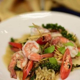 ผัดฉ่ากุ้ง(ราดข้าว)