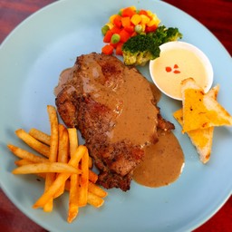 มิดไนท์ เบอร์เกอร์ สเต็ก