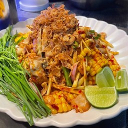 ยำหอยนางรมข้าวโพด