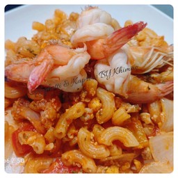 มักกะโรนี กุ้ง