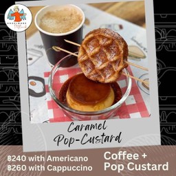 Caramel Pop-Custard with Americano