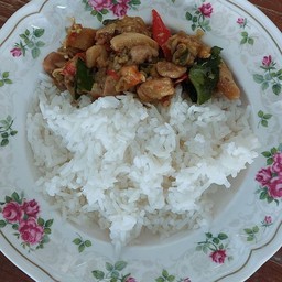 ข้าวราดผัดตะไคร้