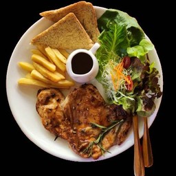 สเต็กหมูสันคอ