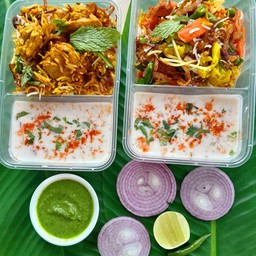 มินิข้าวหมกไก่+ข้าวหมกผัก