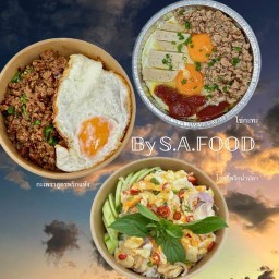 กะเพรามั้ย + ไข่ขยี้