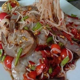 ตำขนมจีนกุ้งสด