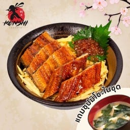 อุนากิทามาโงะอิคุระด้ง( Eel with Ikura and tamagoyaki)