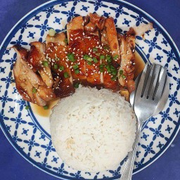ข้าวไก่ย่างเทอริยากิ อร่อยเฉ๊ยย