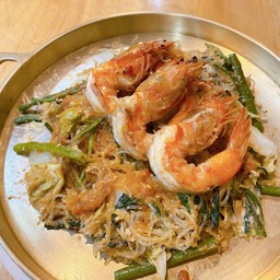 สุกี้ แห้ง กุ้ง