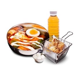 Special Single Set 1 ซุปต๊อกป๊กกี ออริจินัล (S) + ไก่ทอดต้นตำรับกอลจักไร้กระดูก 5 ชิ้น + ชาข้าวบาร์เลย์