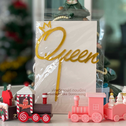 ป้าย Queen สีทอง