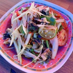 ตำปลาร้าหอยเชอรี่