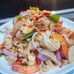 ยำวุ้นเส้นโบราณกุ้งลวก