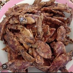 ปลาหมึกแห้งทอด
