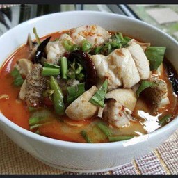 ต้มยำเนื้อปลาเก๋า