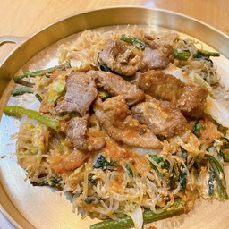 สุกี้ แห้ง หมู