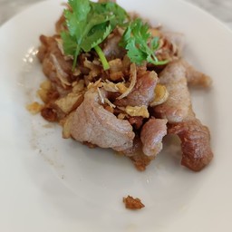 หมูสันทอดกระเทียม (ใหญ่)