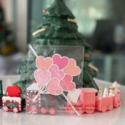 ป้าย HBD หัวใจ สีชมพู