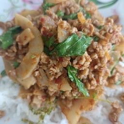 พริกแกงหมูสับ ใส่หน่อไม้