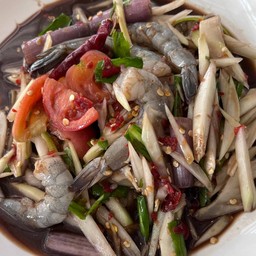 ตำกุ้งสด